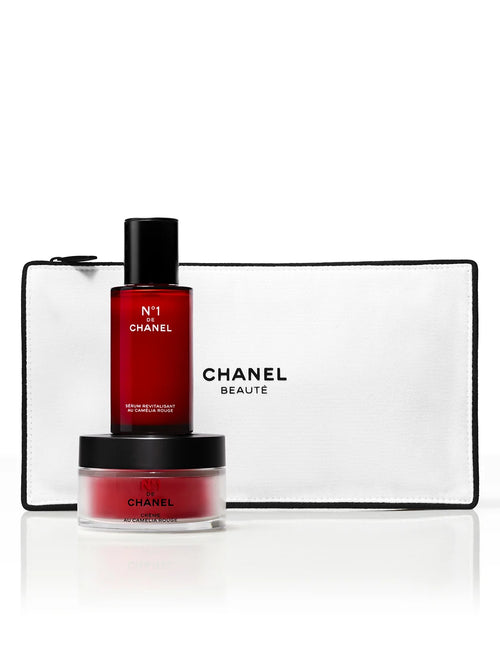 DUO REVITALISANT : N°1 DE CHANEL SÉRUM 30 ML, CRÈME 50 G ET TROUSSE