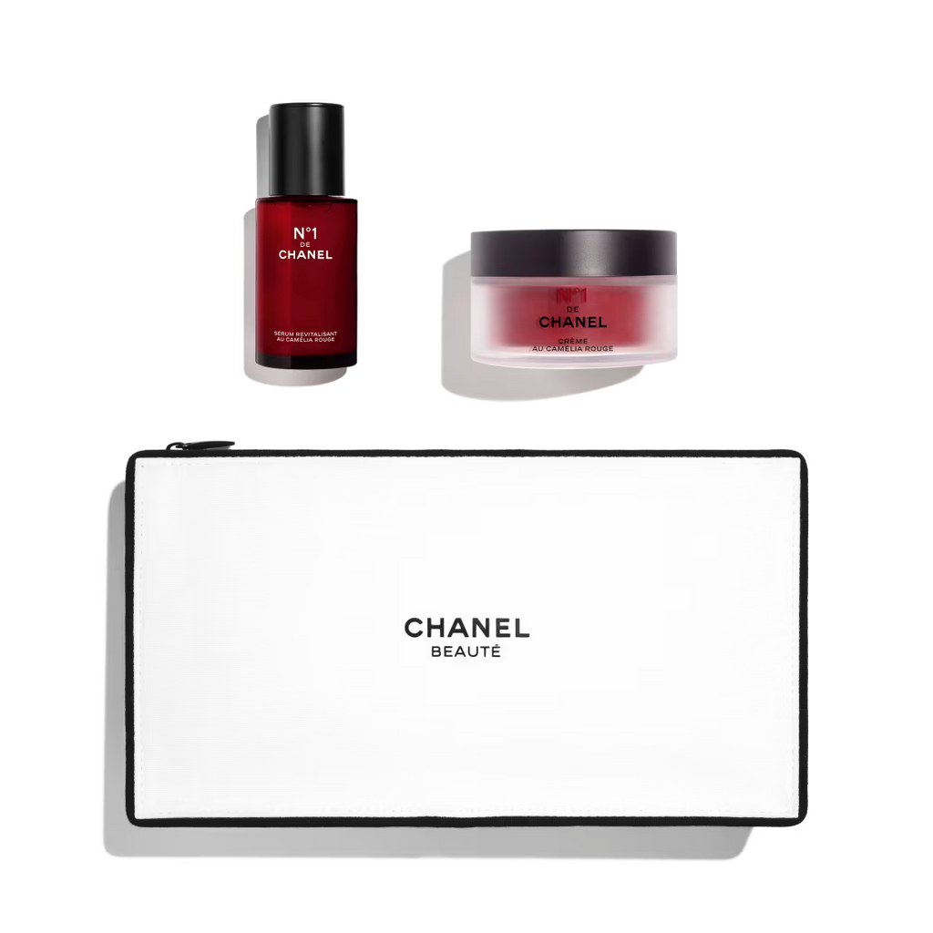 DUO REVITALISANT : N°1 DE CHANEL SÉRUM 30 ML, CRÈME 50 G ET TROUSSE